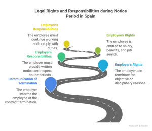 Legal Rights & Responsibilities during notice period in Spain